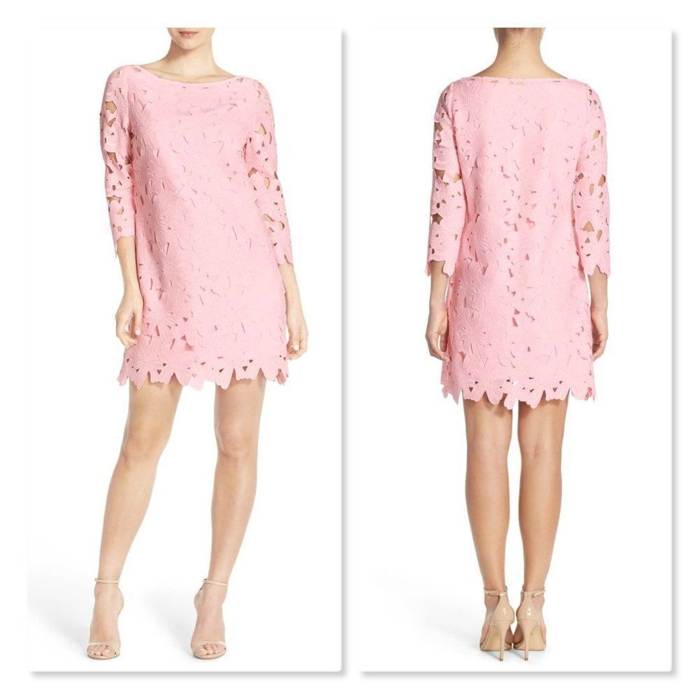 Felicity & Coco Belza Floral Lace Shift Dress XS
